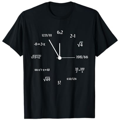 Mathemische Mathematik, Mathematik, Mathematik, Mathematiker, Mathematik-Uhr T-Shirt