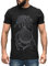 Neverless® Herren T-Shirt Fenriswolf Fenrir Wikinger Kompass nordisch Vegvisir Wolf Asgard schwarz 4XL