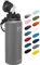 Fanhaw 1.2L Stainless Steel Insulated Sports Water Bottles with Straw for Kids, Men and Women(Gray)