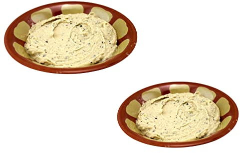 Dependable Industries inc. Essentials 2-teiliges Set aus Melamin Hummus & Guacamole Servierschale Dip-Schüssel Gewürz Humusschale
