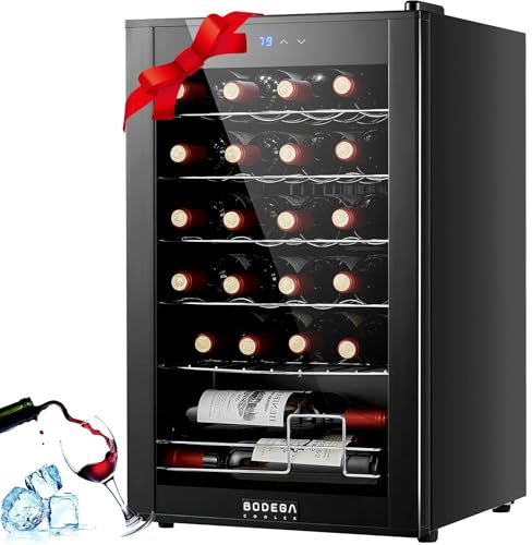BODEGA COOLER 24 Bottle Wine Cooler, Wine Fridge for Office, Kitchen & Bar