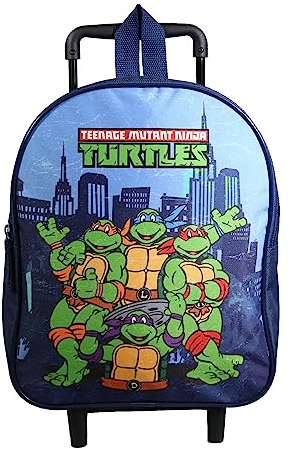 Bagtrotter Rucksack mit Rollen 31 cm mütterlich Ninja Turtles Blau