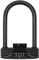 Cadenas en U robuste, combinaison rotative à 4 chiffres avec mot de passe, avec anse en U, étanche, sans clé, cadenas en U pour vélo, pour la maison, l'école