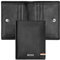 HUGO BOSS Porte-cartes pliable Classique Noir 8 compartiments Cuir de vache Unisex-Adultes