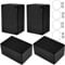 ADERTOS 4 PCS IP65 Waterproof Junction Boxes External Electrical Junction Box Outdoor Cable Connection Junction Box Plastic Project Junction Boxes Enclosure for Electronics Case - 100x68x50mm/Black