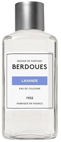 BERDOUES 1902 Eau de Cologne Lavande, Fraîche et Florale, Made in France, Sans colorant Parfum femme et homme, recharge 480ml