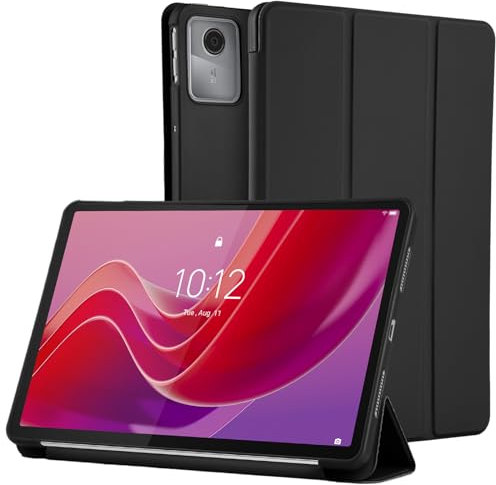 Bighan Funda Compatible para Lenovo Tab M11 11 2024, Carcasa Folio con Soporte y Tapa Magnética para Lenovo Tab M11 2024 11 Pulgadas -Negro