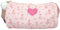 Depesche 12865 Princess Mimi Bunny Ballet - Sporttasche in Rosa, mit Ballerinas und Hasen, rollenförmige Umhängetasche mit verstellbarem Träger