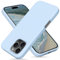 OitiYaa Liquid Silicone Case for iPhone 16 Pro Max Case,Full Body Protective Cover with 4 Layer Shockproof Structure, Soft Ultra Slim Phone Case with Anti-Scratch Microfiber Lining, 6.9, Light Blue
