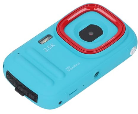 Fotocamera Digitale, Fotocamera Compatta da 72MP 2.5K con Messa a Fuoco Automatica, Videocamera Selfie Portatile Anti-Vibrazione con Zoom Digitale 16X con Schermo IPS da 2,4 (BLUE)