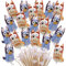 Toyland® 20er-Pack – Bluey & Bingo Mini-Charakterballons – Stäbe und Becher inklusive – Geburtstagsparty-Dekoration