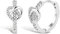 ALEXCRAFT Silber 925 Ohrringe Herz Silber 925 Creolen, Glitzer Ohrringe Kleine Creolen mit Stein Zirkonia Knorpel Huggie Kreolen Creolen mit Herz Ohrringe Geknotete Herzförmige Creolen Damen Mädchen