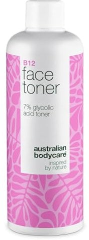 B12 Exfoliating Toner zur Entfernung von abgestorbenen Hautzellen und für neue Ausstrahlung – Enthält Vitamin B12, 7% Glykolsäure und Pflanzenextrakte