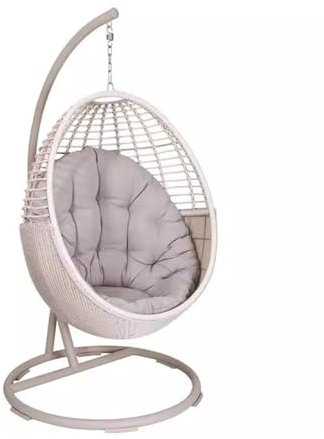 huanglyc-232 Rattanstuhl- Outdoor Schaukel Indoor Und Outdoor Vogelnest Balkon Hängesessel Korb Rattan Stuhl Haushalt Wiege Stuhl Terrassen-Loungesessel