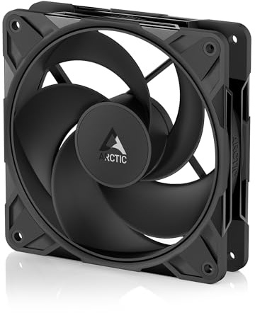 ARCTIC P12 Pro Reverse - 120 mm Ventilateur Premium avec flux d'air inversé | Ventilateur de boîtier, PWM PC Case Fan, Ordinateur, avec répartiteur de câble en Y, 500-3000 rpm, 0 rpm <5% PWM, 4-Pin