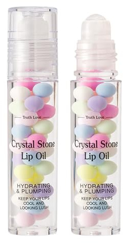 Macaron Lippenöl – 6,8 g feuchtigkeitsspendendes Pflegeöl für die Lippen, pflegende Basis und Maskenbehandlung, tägliche Pflege