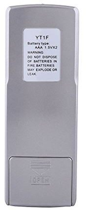 Jiawu Télécommande Universelle Compacte pour Climatiseurs Gree Yt1f Yt1ff Yt1f1 Yt1f2 Yt1f3, 6,1 X 2,16 X 0,75 Pouces, Noire
