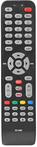 Télécommande universelle Smart TV pour TCL/Hyundai/EKT/HKPro/VISIVO/Kalley, noir, IR sans fil, contrôleur de rechange