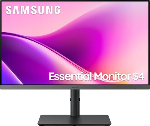 Samsung S43UF Essential S4 24 Zoll Full HD IPS-Monitor 100 Hz USB-C Hub Schwarz (LS24F434UAUXXE)