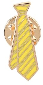 Magic Academy Tie Enamel Brooch, Four-color Badge, Film And Television Peripherals, School Bag/jacket Accessories, Gifts For Fans(Yellow)