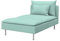 Soferia Überzug Kompatibel Mit Söderhamn Recamiere Sofasitzbezug Sitzkissenbezug Chaiselongue-Bezug Husse Kunstleder Lederoptik Wasserabweisend Pflegeleicht Antiallergisch Eco Leather Grün