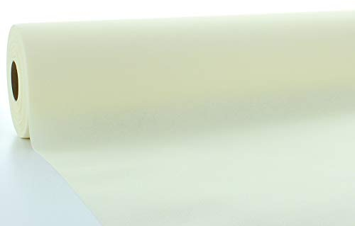Mank Tischdeckenrollen Uni | Rollenware 120 cm x 25m aus Airlaid stoffähnlich Tischdecke für Gastronomie | (Champagner, 120 cm x 25 m)