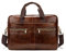 FANDARE Homme Mallette Laptop Sacs bandoulière Sacs Business Homme Cuir Sac à Main Imperméable Sac de Messager Crossbody Bag Marron