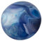 Nupuyai Blauer Achat Stein Handschmeichler Edelstein, Kristall Heilstein Massagestein Taschenstein Energiestein für Gua Sha Spa Reiki Meditation Haus Deko