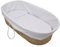 Tititnins® - Funda Moises Mimbre Bebé | Vestidura Capazo Bambu | Paredes y Suelo Acolchados con 3D Transpirable | 100% Algodón Oeko-Tex | Pique Blanco