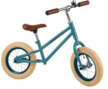 HUDORA 10429/00 Laufrad Retro Boy, blau | 12 Luftbereifung | Ab 3 Jahre