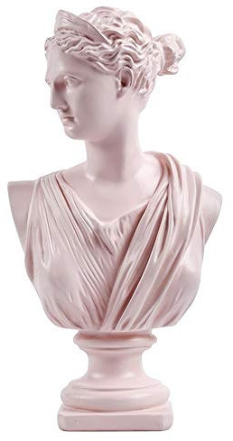 LYFJXX Ancient Greece European Resin David Venus Head Statuees Decoration Home Livingroom Goddess Sculpture Figurin Office Desktop Furnishing Crafts (Venus)