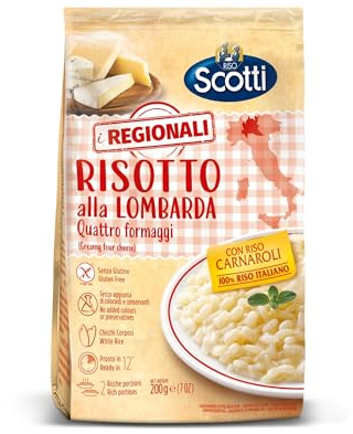Riso Scotti Riso Scotti - I Regionali Risotto Alla Lombarda - Riso Carnaroli Senza Glutine, Pronto In 12' - 200 G - 200 g