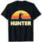 Jäger Silhouette bei Sonnenuntergang Hunter T-Shirt