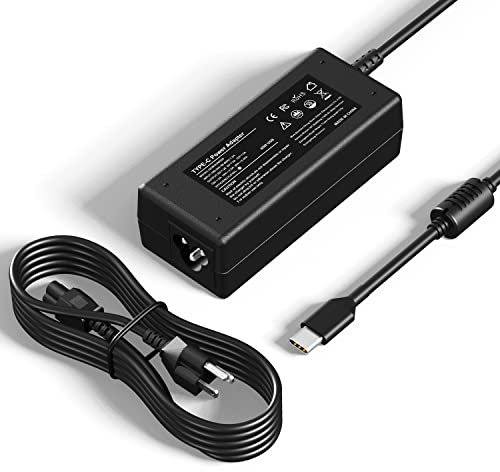 45W USB Type C Chromebook Charger Laptop Fast Charging Power Adapter, Widely Compatible with HP, Dell, Lenovo, Acer, Asus, Samsung, Google, and More