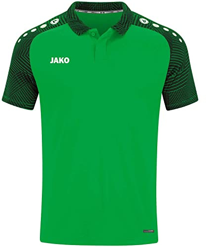 JAKO Herren Poloshirt Performance, Soft Green/Schwarz, 4XL