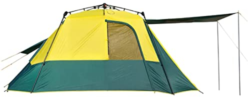 TXTC Einlagiges Zelt 3-4 Mann Zelt Mit Halle Tragbares Familienzelt Für Camping, Wandern Und Sammeln, Camping-Pop-Up-Zelt Mit Tragetasche