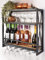 Kobolo Weinregal Wandregal - Syrah - aus Metall und Mangoholz 60x20x62
