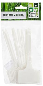 Exclusive White Large Plant Markers - (Pack of 10) - Durable & Visible Garden Labels - Perfect for Indoor & Outdoor Use