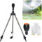 Rotierend Stativ Sprinkler, Rotating Tripod Sprinkler, Garten Rasensprenger 360 Grad Drehung, Regner Stativ, Rotary Stativregner, Rasensprenger Große Flächen für Garten, Rasen, Hof