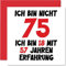 75. Geburtstagskarte Lustig für Männer Frauen Ihn Sie - Ich Bin 18 und 57 Jahre Erfahrung - Lustiger Fünfundsiebzig Fünfundsiebzig Alles Gute Zum Karte Geburtstag, 145mm Scherzen Glückwunschkarten