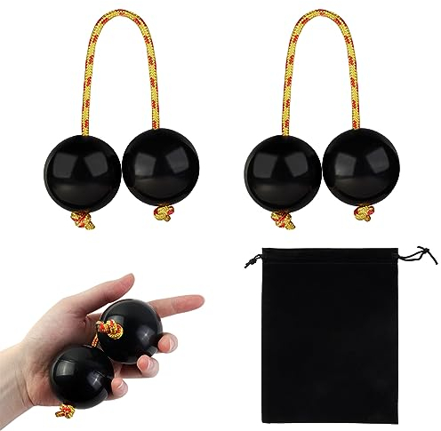 Kashaka Aslatua African Shaker 2 coppie Kashaka Shaker tradizionale africano, Kashaka strumenti musicali per bambini adulti feste e lezioni di musica (nero)