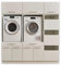 LAUNDREEZY 2x Waschmaschinenschrank, Wäscheschrank und 3x Schrankaufsatz, Weiß - Waschmaschinen-Überbauschrank TÜV-zertifiziert mit viel Stauraum - 185 x 200 x 67,5 cm (B/H/T)