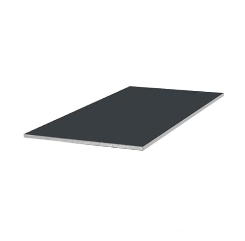1,0mm Chapa Aluminio Negro Profundo Ral 9005 Corte Placa de Aluminio Hoja Plana Chapa - Longitud 1000mm,1500mm,2000mm (1mm Ral9005 Negro Profundo 800x1000mm)