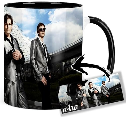 A-Ha Morten Harket Tasse Innen & Henkel Schwarz Keramikbecher Mug
