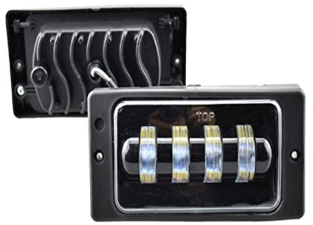 Nebelscheinwerfer 1 Paar Fahrlichter Weiß Bernstein Angel Eyes Nebelscheinwerfer Für Lada 2110-2117 Kamaz Niva Für Vaz 2114 Van DRL (Farbe : 2pcs double, Größe : 1 UK)