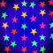 BHGT Neon Papiergirlande Papier Hängende Stern Girlande Runde Zettel Karneval Deko Valentinstag Hängende Dekoration Hochzeit Geburtstag Weihnachten Party (Stern)