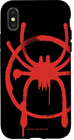 Hülle für iPhone X/XS Marvel Spider-Man in die Spider-Verse-Ikone von Miles Morales