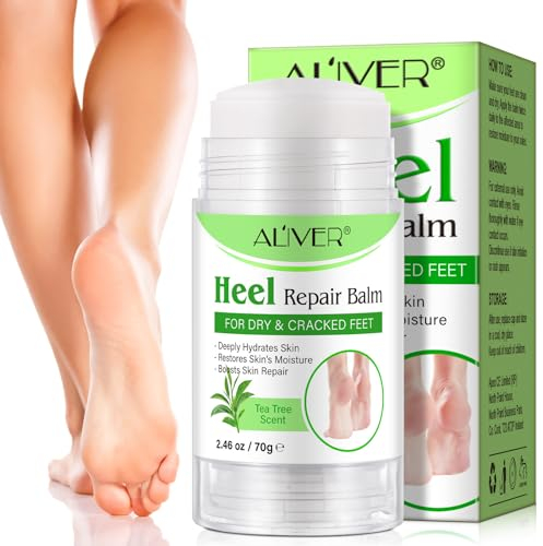 Crema Piedi Secchi Screpolati, Crema per Talloni Screpolati, Crema piedi per talloni screpolati e pelle secca, Idrata e ammorbidisce la pelle dura e ruvida e i piedi con calli, 70G