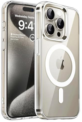 ULTRICS iPhone 15 Pro Max Case Magsafe, 6.7-Inch Magnetic Phone Case 15 Pro Max, Apple iPhone Case, Military-Grade Protection, Clear Yellowing Resistant Slim and Anti-Scratch Back Cover
