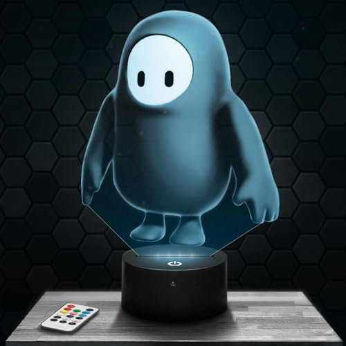 Lampephoto.fr - Fall G 3D Lampe, Touch Nachtlicht, Dekoration Jungenzimmer Gaming Gamer Videospiele Geschenkidee Fall G Geschenkidee, Geschenkidee Teenager Original, 3D Led Illusion